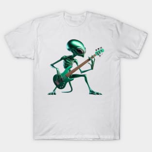 Alien likes the bass T-Shirt